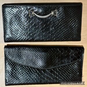 Fiocchi Lecco Italian leather reptile design horse it wallet